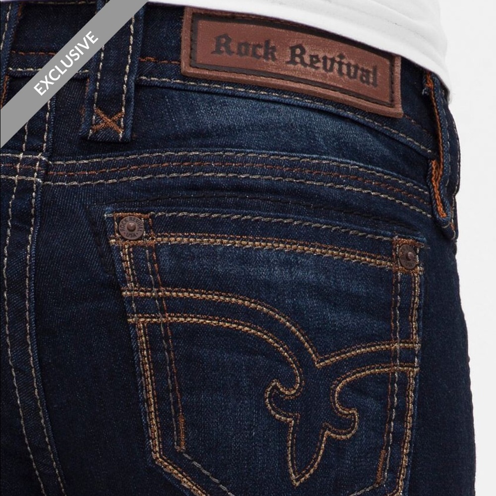 Rock Revival Sherry Straight Dark Wash 26L